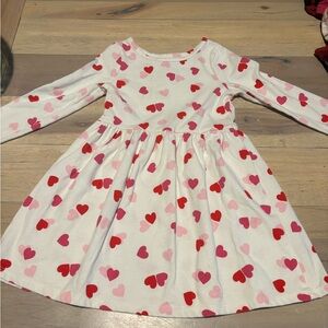 Cat & Jack Pink and Red Heart Dress